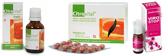 prodn doplky stravy Citrovital a ViroStop