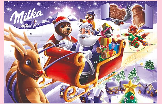 adventní kalendář MILKA adventní kalendář MILKA