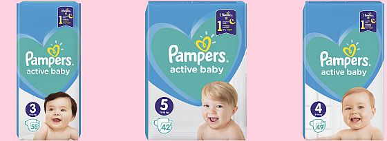 nov plenky Pampers Active Baby