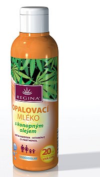 Opalovac� ml�ko s konopn�m olejem