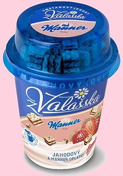 Novinka - smetanov jogurt z Valaska jahodov