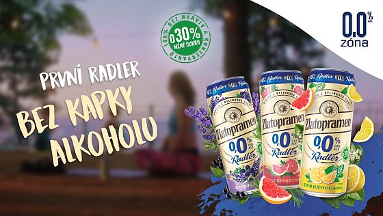 Zlatopramen Radler 0,0 %