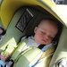 Cestovn s miminkem - prvn vlet autkem v autosedace