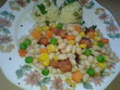 fotka Tepl zeleninov salt s fazolemi