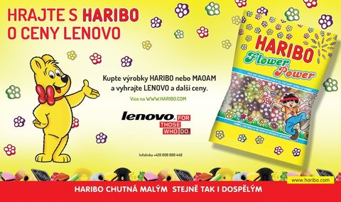 FOTKA - Velk sout o tablety Lenovo se spolenost HARIBO