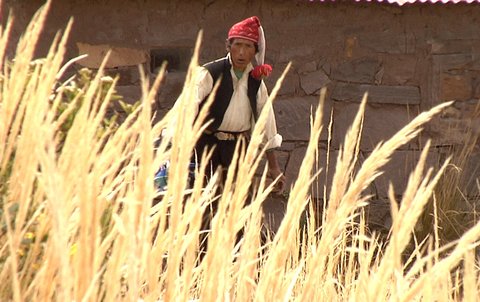 FOTKA - esk stopy na behu bjnho jezera Titicaca