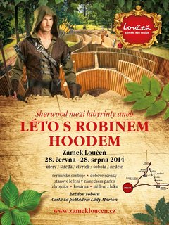 FOTKA - Letn dobrodrustv s Robinem Hoodem na zmku Loue