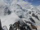 Hora Aiguille du Midi a asn leteck pohled na vrchol Mont Blanku