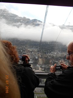 FOTKA - Hora Aiguille du Midi a asn leteck pohled na vrchol Mont Blanku