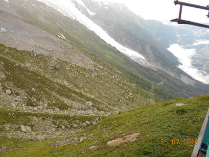 FOTKA - Hora Aiguille du Midi a asn leteck pohled na vrchol Mont Blanku