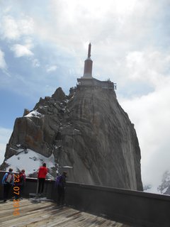 FOTKA - Hora Aiguille du Midi a asn leteck pohled na vrchol Mont Blanku