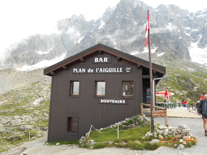 FOTKA - Hora Aiguille du Midi a asn leteck pohled na vrchol Mont Blanku