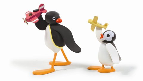FOTKA - Roztomil tuk Pingu zavt v ervnu na dtskou stanici Jim Jam