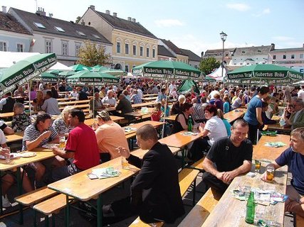 FOTKA - Tradin Cibulov slavnost a relaxace v termlnch lznch Laa ji kousek za hranicemi v regionu Weinviertel