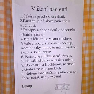 FOTKA - Tak se ztrc pacienti