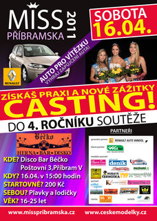 FOTKA - Zastnte se castingu do soute Miss Pbramska 2011