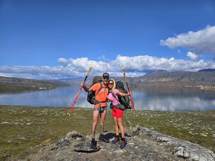FOTKA - Petr Vgner zvldl se svou manelkou Silvi 300 km nap Grnskem za pouhch 6 dn
