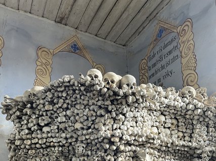 FOTKA - Kam za �t�st�m? T�eba do kostnice!