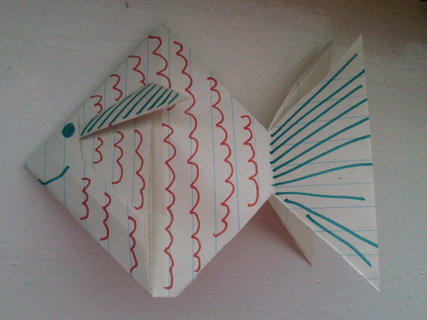 FOTKA - Vyrob si sama: Origami rybka