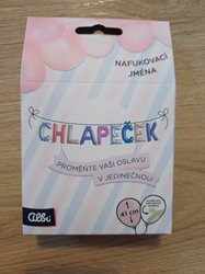 Nafukovací nápis Chlapeček