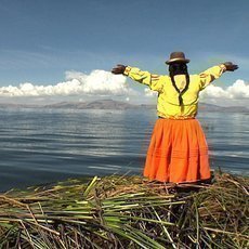 esk stopy na behu bjnho jezera Titicaca