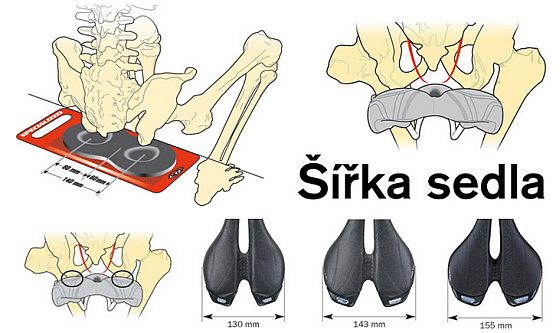 Cyklistické sedlo si vybírejte podle kostí! Cyklistické sedlo si vybírejte podle kostí!