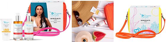 Crossbody kabelka Serena Bute s letn tlovou sadou The Organic Pharmacy