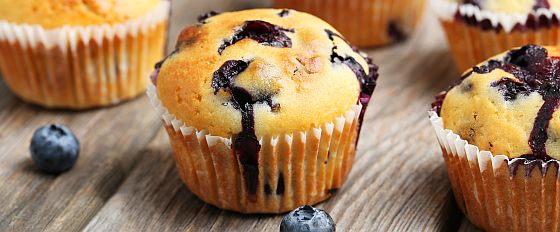 Borůvkový muffin Borůvkový muffin