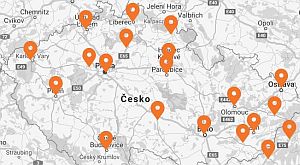 mapa prodejnů Mayer mapa prodejnů Mayer