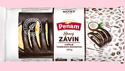 Tmavý závin s náplní tvarohovou kokosovou Tmavý závin s náplní tvarohovou kokosovou