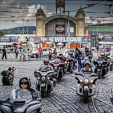 Harley-Davidson na Prague Harley Days a Jack Daniels presents Burgerfest