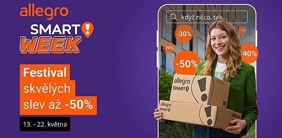 Allegro Smart! Week nabdne slevy a 50 %