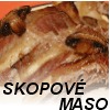 fotka Jehla se skopovm masem, broskvemi a slaninou