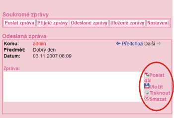 Soukromé zprávy Soukromé zprávy