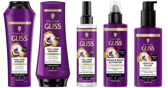  balky vlasov pe Schwarzkopf GLISS Full Hair Wonder