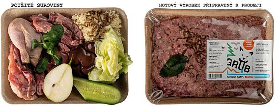GRUB BARF DRŮBEŽÍ S ČERVEM A PŘÍLOHOU GRUB BARF DRŮBEŽÍ S ČERVEM A PŘÍLOHOU