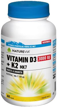 NatureVia Vitamin D3 + K2