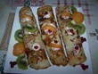 fotka Palainky s ovocem a zakysanou smetanou