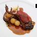 Royal holub z Anjou s kandovanmi jablky, foie grasa cognac omkou 