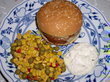 fotka Grilovan hamburgery s mletm masem