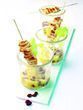 fotka Kuřecí saté s brusinkovo-mangovým smoothie