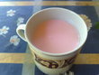 fotka Jogurtov mlko s jahodami