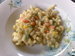 Fusilli zapeen se srovou omkou a zeleninou